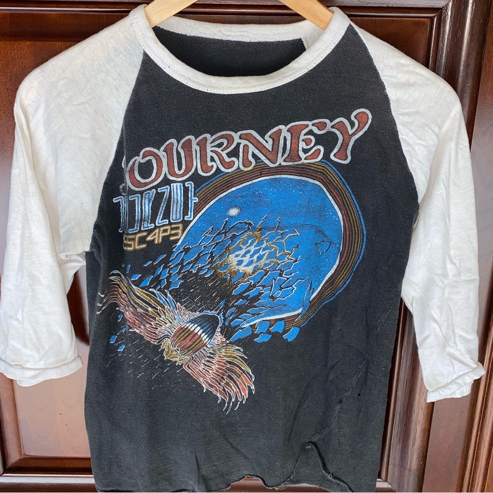 Vintage 80s Journey Double Sided Band Tee Shirt made in U.S.A.